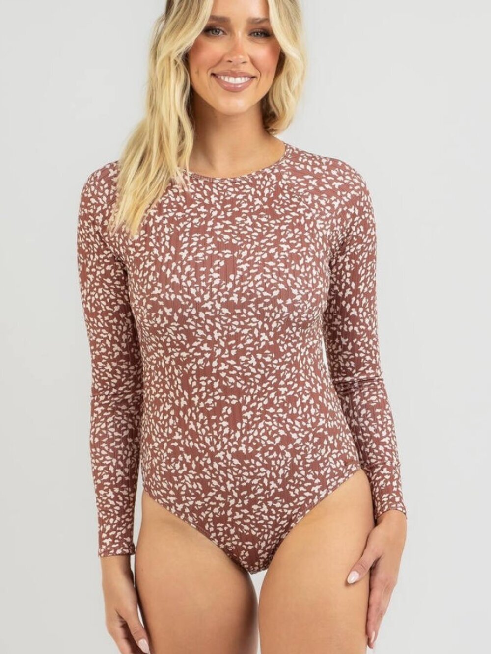 Roxy Love Long Sleeve One Piece Swimsuit - Size Small